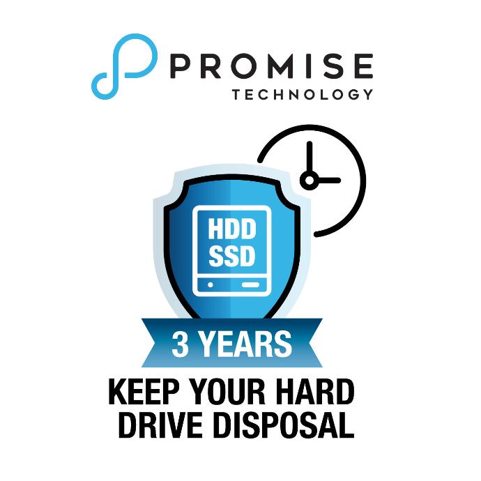 Promise 3-Year Keep Your Hard Drive Disposal Option (per chassis) Vess A-Series (1U/2U)