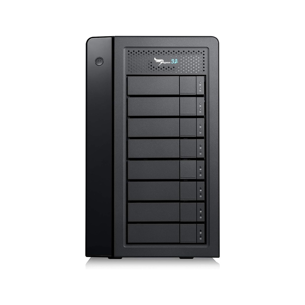 Promise Pegasus32 R8 BOX HDD:SATA3 5inch*16TB*8 with Thunderbolt3 cable 0 7M
