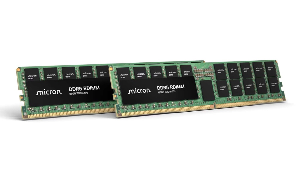 Micron DDR5 RDIMM 64GB 2Rx4 6400 CL52 (16Gbit) tray