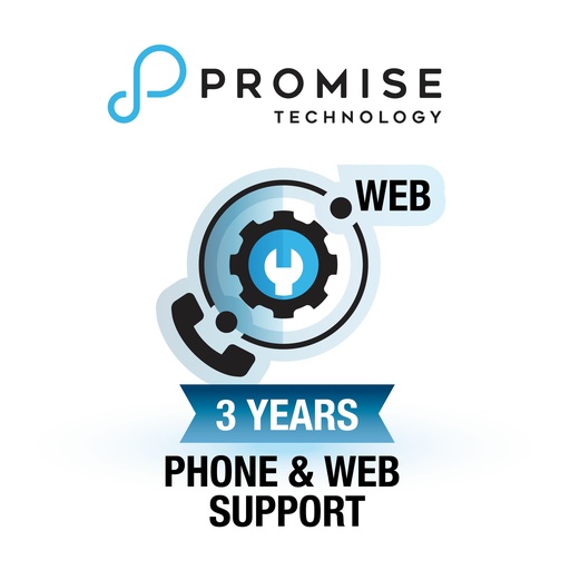 [F40VR3600000004] Promise 3-Year 24x7 phone & web support Vess R3000/J3000 with/without HDD